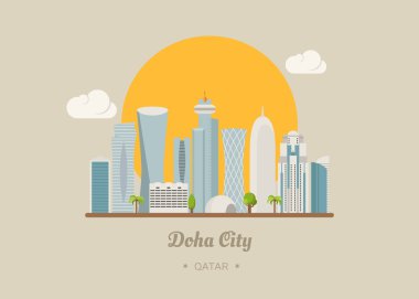 Doha Katar ünlü binalar 