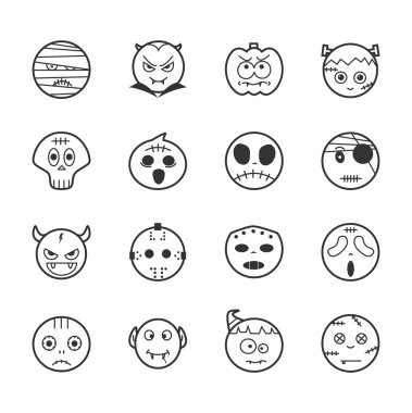 Cadılar Bayramı simgeleri dizisi