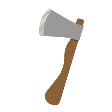  Ayrı bir element. Balta. Vektör illüstrasyonu.