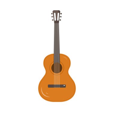  Ayrı bir element. Gitar. Vektör illüstrasyonu.