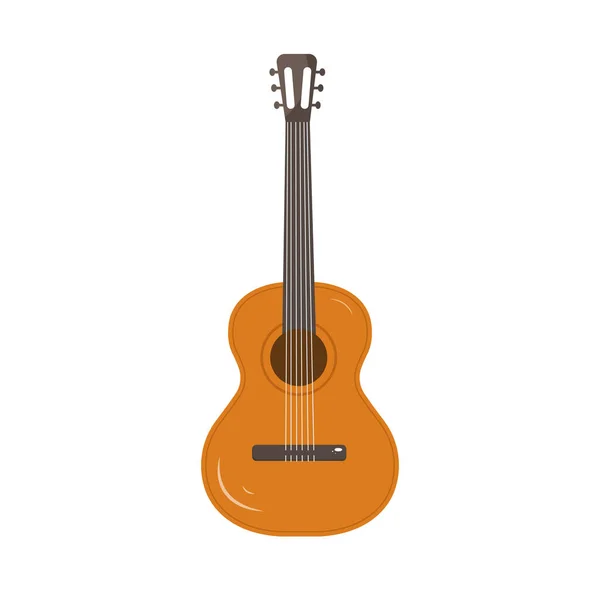 Separate Element Guitar Vector Illustration — Stock Vector