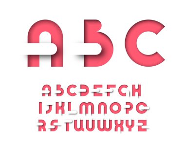 Kırmızı renk grafik düzen türü. 