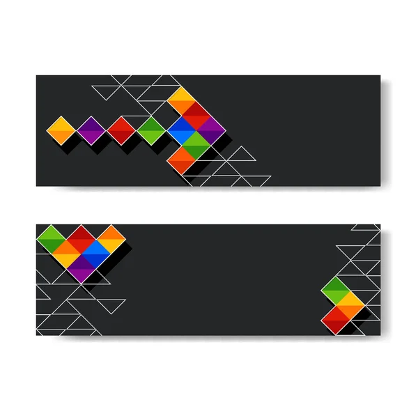 Banner de diseño abstracto — Vector de stock