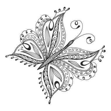 güzel vektör kelebek. 