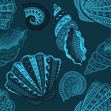 Kusursuz deniz kabuğu deseni.