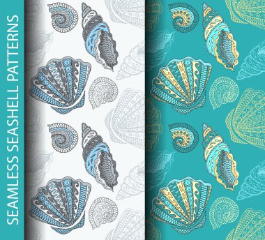 Sorunsuz seashell desenleri