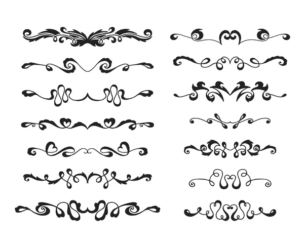 Set vettoriale di intestazioni disegnate a mano — Vettoriale Stock