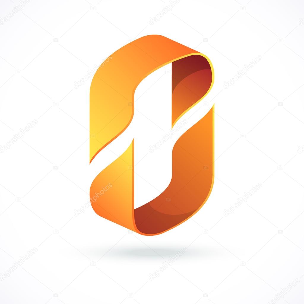 Abstract design concept, pictogram or logotype. Symbol of movement and partnership.