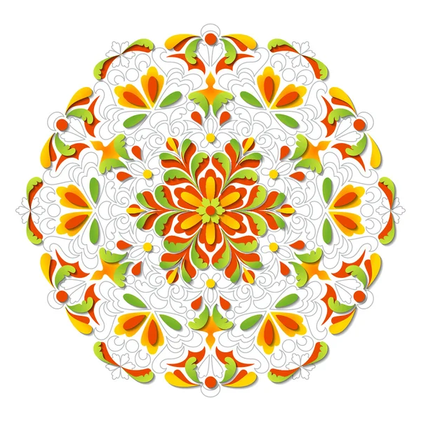 Objet floral isolé, fond de fleur — Image vectorielle