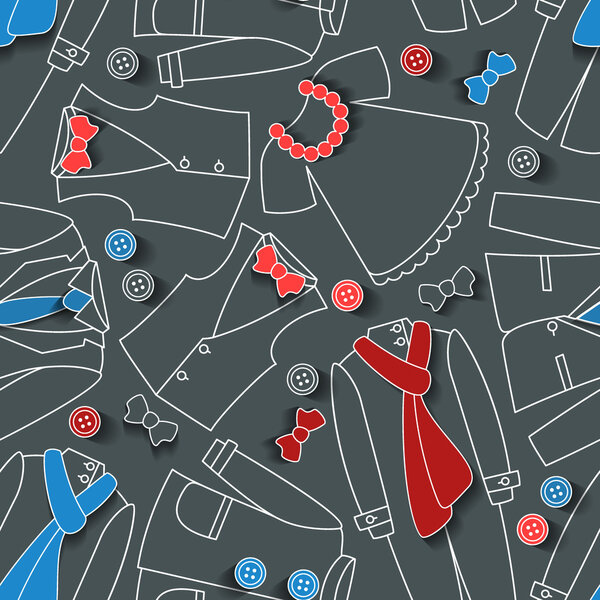 Бесшовный рисунок одежды
