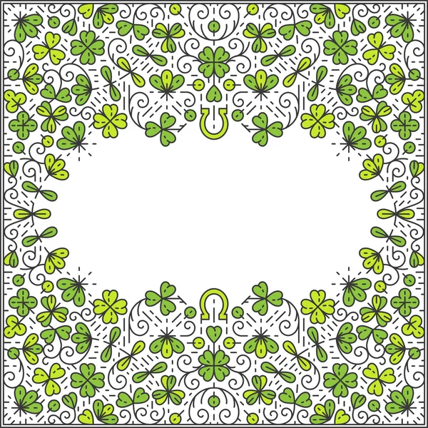 St Patrick Day frame — Stock Vector