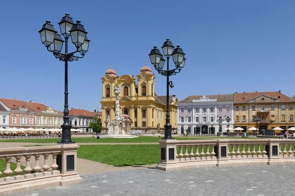 Юнионская площадь, город Тимисоара, Румыния — стоковое фото