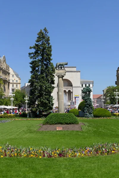 Timisoara, Roménia Victory Square — Fotografia de Stock