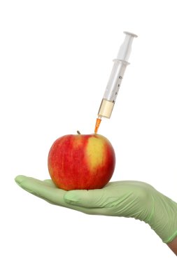 Tarım kavramı, elma ve şırınga