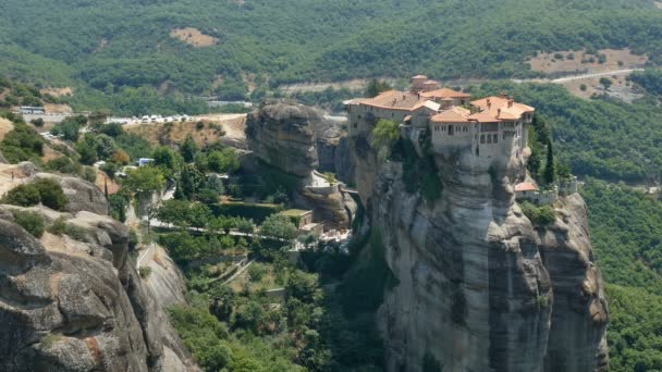 Manastır varlaam, meteora, Yunanistan — Stok video