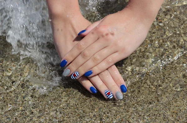 Beauty treatment of fingernails, manicure — Stock Photo, Image