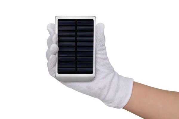 Solar panel lader — Stockfoto