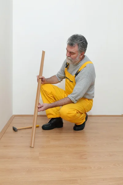 Laminate flooring of room — Stock Photo, Image