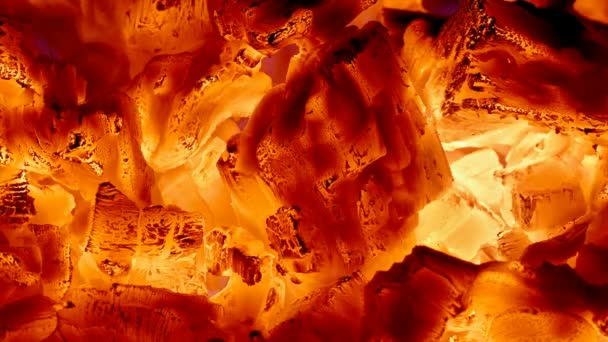 Feu et ambre en gros plan 