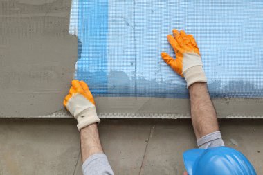 Strafor cephe yalıtım, kafes yükleme