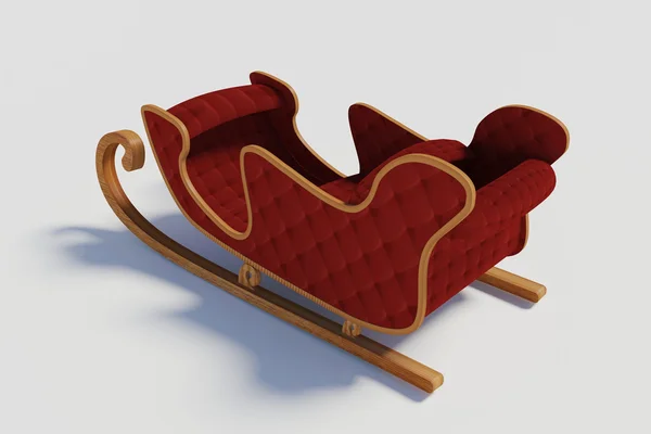 Sled Santa Claus — Stock Photo, Image