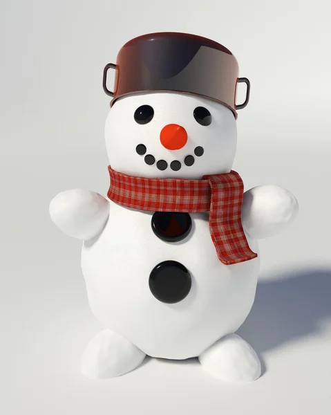 3d render of a snowman — Stock Photo, Image