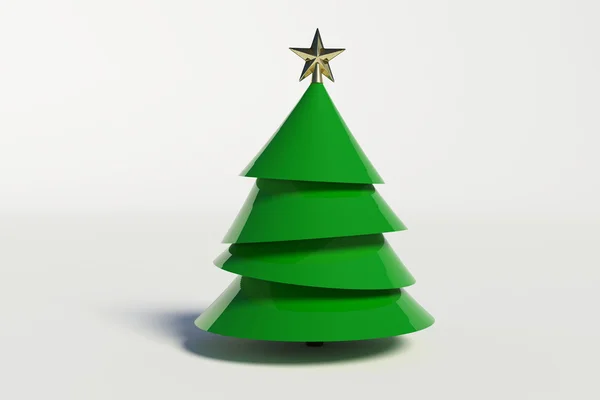 3D karácsonyfa Stock Kép