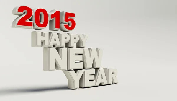 Render di Felice anno nuovo 2015 — Foto Stock