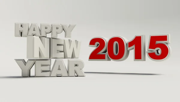 Render di Felice anno nuovo 2015 — Foto Stock