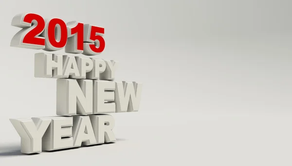 Render di Felice anno nuovo 2015 — Foto Stock