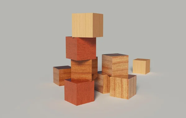 Blocchi di legno — Foto Stock