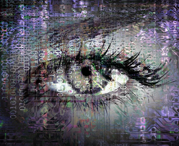 Fütüristik sibernetik göz