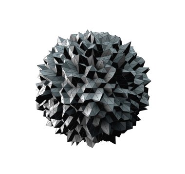 Soyut düzensiz küresel şekli 