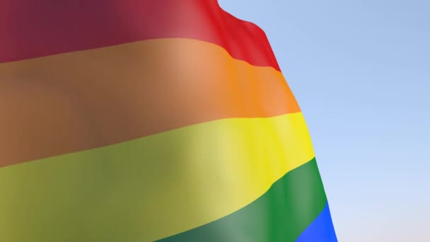 Гей гордость флаг — стоковое видео