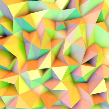 Renkli düşük Poli doku.