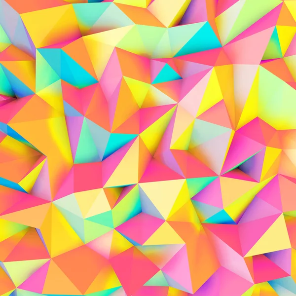Kleurrijke lage poly textuur Stockfoto