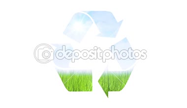 Geri dönüşüm sembolü animasyon 