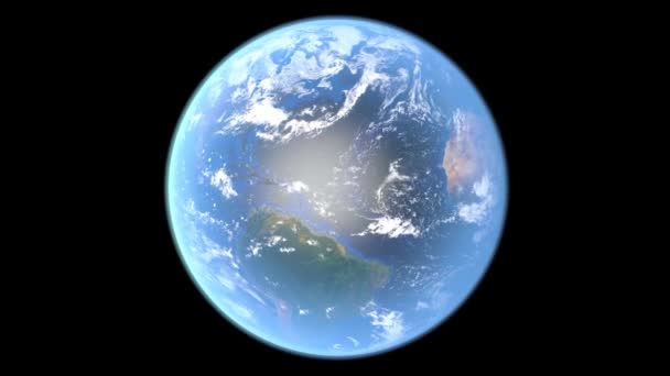 地球的自转 — 图库视频影像