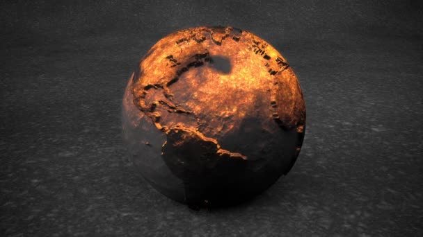 Πυρακτώσεως πλανήτης γη — Αρχείο Βίντεο