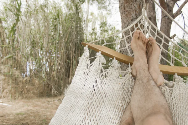 Relax in a hammock — Stock Photo, Image