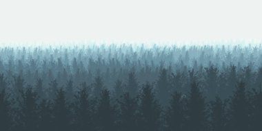 Sisi olan bir ormanın tasviri.