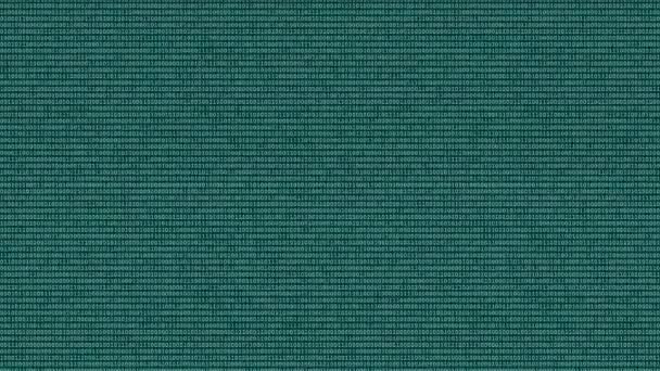 Animación Una Pantalla Con Textura Datos Código Binario — Vídeo de stock