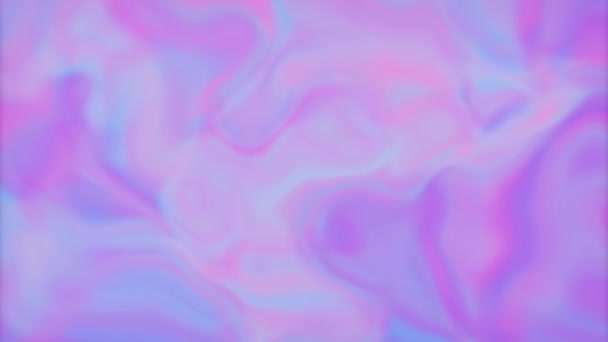 Animated Background Irisdescent Colors Move Fluid — ストック動画