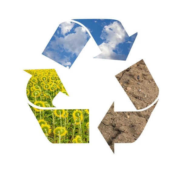 Recycling-Symbol — Stockfoto