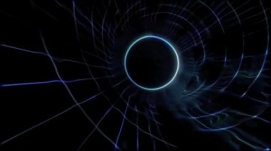 Siyah fütüristik tünel