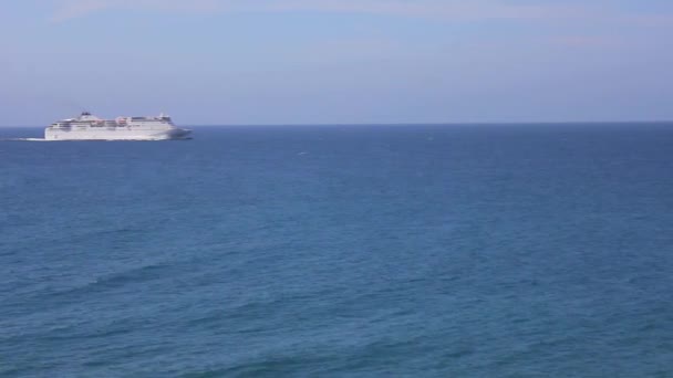 Crucero en el mar — Vídeo de stock