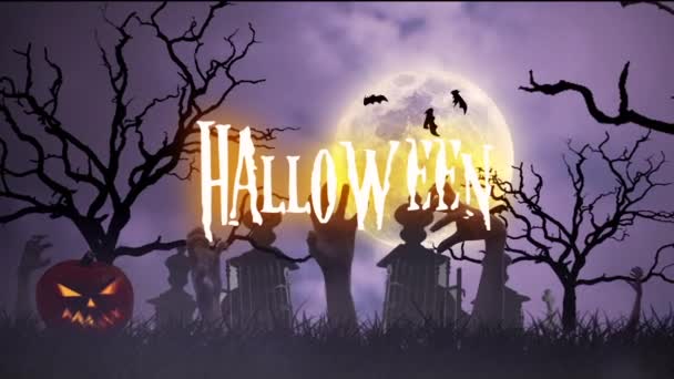 Animação halloween — Vídeo de Stock