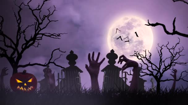 Halloween animatie — Stockvideo