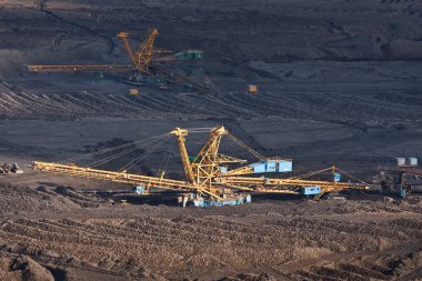 Ekskavatör kömür açık döküm