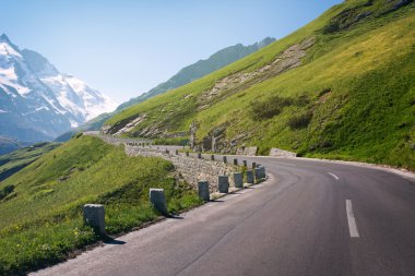 high mountain road clipart